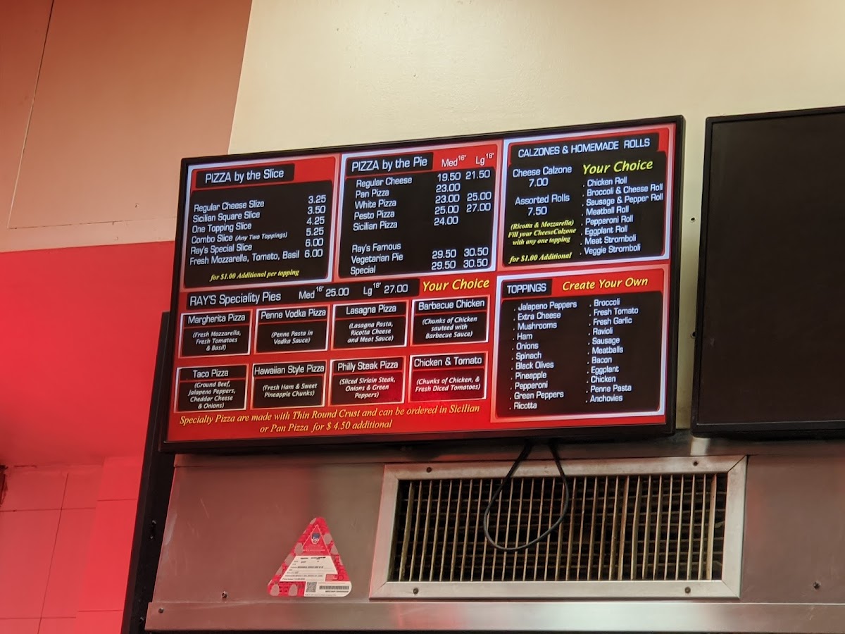 Famous Original Rays Pizza Menu - Image 5